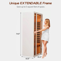FAR Infrared Sauna Built for Home Wellness, 6 Carbon Heaters, Digital Control, Bluetooth Speaker