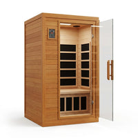 Andora 2-Person Low EMF FAR Infrared Sauna, Canadian Hemlock — Studio Shot