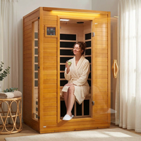 Andora 2-Person Low EMF FAR Infrared Sauna, Canadian Hemlock — Lifestyle